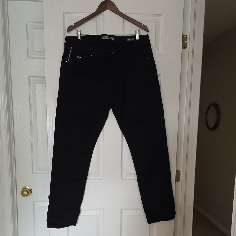 Mavi Men's Black Straight Jeans